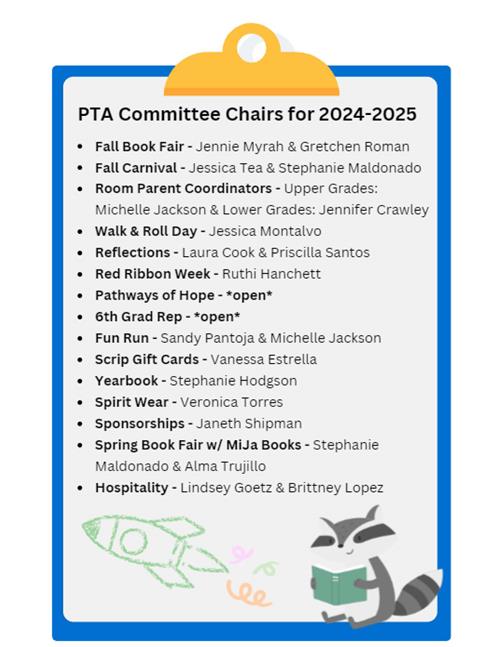 PTA Committee Chairs